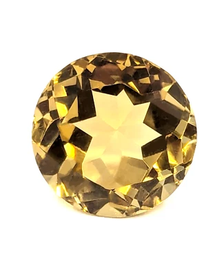 20,5 quilates citrino natural redondo AAA suelto oro amarillo Brasil video sin tratar Foto 1 de 3