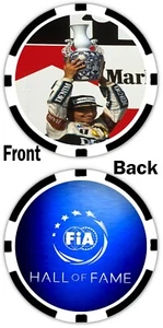 NELSON PIQUET - FIA HALL OF FAME - POKER CHIP - FORMULA 1 , F1 , BOXCARS - Bild 1 von 2