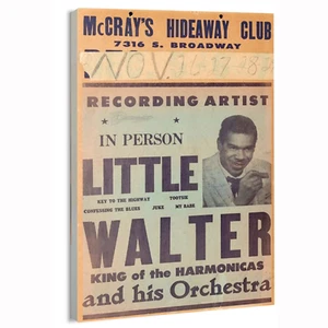 1946 Little Walter Concert Poster or Canvas Home Decor Art Print - Picture 1 of 16