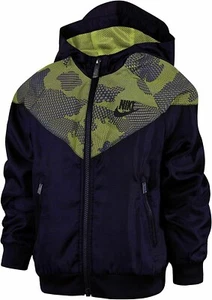Nike Little Boys Windrunner Camo Full-Zip Jacket Anthracite Size (7) - Picture 1 of 1