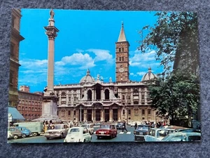 Postal vintage de la iglesia de Santa María la Mayor, en Roma - Imagen 1 de 2