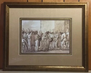 Giovanni Domenico Tiepolo Print Punchinello dessin #1 - Photo 1/12