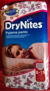 Vintage Drynites 8-15 Mädchen Windeln pampers Alte Huggies Goodnites Dry nites