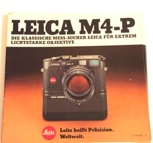 #A0330 - Leica M4-P, brochure utile de 24 pages - Photo 1/2