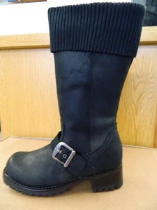 Harley-Davison Stiefel Boots Damen Woman schwarz Leder weich Gr. 37 neuwertig - Bild 1 von 8