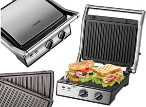 180° Parrilla de contacto Parrilla eléctrica Paninigrill Sandwich Tostadora Panini Maker - Imagen 1 de 8
