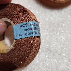 5 Yds(15 Ft) 1 Roll 3/4" BRAIDED GROUND STRAP. Vintage Copper Flat Braid ACS.USA - Picture 1 of 6