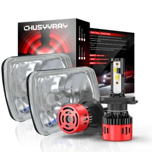 DOT For Chevrolet Monte Carlo 1978 1979 2Pcs 7x6in LED Headlights Hi-Lo Beam  - Picture 1 of 14