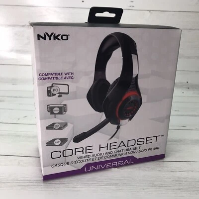 Nyko Core Headset- Universal All Console Gaming Headset - Lights Up 3.5mm Audio - Image 1 of 4