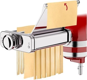 Attacco per Pasta in Acciaio Inox per KitchenAid Supporto Mixer, 3 in 1 Pasta - Foto 1 di 4