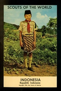 Scouting postcard Boy Scouts of the World 1964 Indonesia Republik Indonesia - Picture 1 of 2