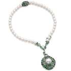 Chanel Pearl Paraiba Tourmaline Diamond White Gold Necklace 18k
