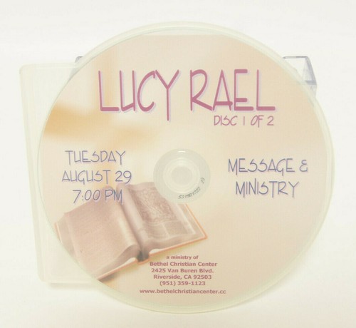 Lucy Rael Disc 1 of 2 Message & Ministry Bethel Christian Center CD ...