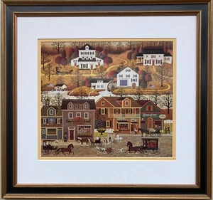 Charles Wysocki "Hawkriver Hollow" Nuevo ENMARCADO PERSONALIZADO Arte Americana Rural - Imagen 1 de 3