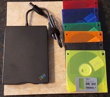 IBM USB Portable Diskette Drive FRU 05K9283 & Diskettes