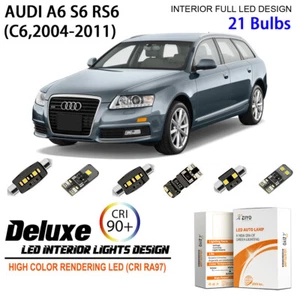 Kit de luz interior LED + bombilla de placa de licencia para AUDI A6 RS6 Avant 2004-2011 - Imagen 1 de 9