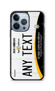 Personalized Baja California 04 Black Mexico Tags Phone Case for iPhone Samsung - Picture 1 of 11