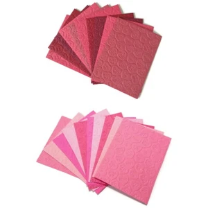 10 CONVERSATION HEARTS Embossed A2 Card Fronts Valentine Day - You Choose Color - Picture 1 of 5