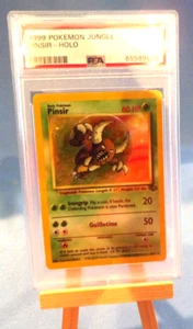 Impresionante Pokémon Jungle PINSIR Holo 1a Edición Grado PSA Casi Nuevo 7 #9 Wb1 - Imagen 1 de 4