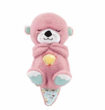 Baby Toy Soothe 'N Snuggle Otter Portable Plush Toy with Sensory Detail Pink