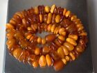 RARE! Natural Vintage Amber Beads Antique Baltic Old Necklace 33,44 gr