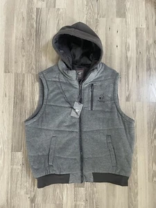 Beverly Hills Polo Club Puffer Vest With Hood Grey RN-125639 $85 Size 2XL NWT - Picture 1 of 6