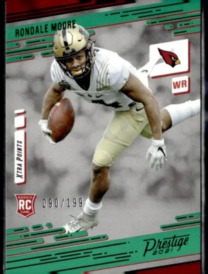 2021 Panini Prestige #220 Rondale Moore Xtra Points Green #/199 Rookie Cardinals - Image 1 of 2