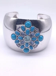 BRAZALETE CHICO'S PÚRPURA/TURQUESA NUEVO CON ETIQUETAS - Imagen 1 de 5