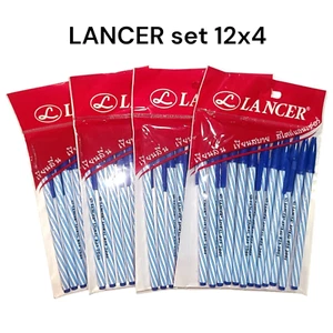 Lancer original Pen Spiral 825 2001 ballpoint pen Blue set Professional 12x4 - Picture 1 of 6