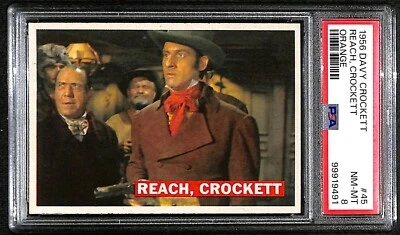 1956 Topps Davy Crockett Orange #45 Reach Crockett PSA 8 NM-MT 7650 - Image 1 of 4