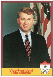 CARTOLINA POLITICA (1991) "Vice Presidente DAN QUAYLE (Operazione Scudo Deserto) Q - Foto 1 di 2