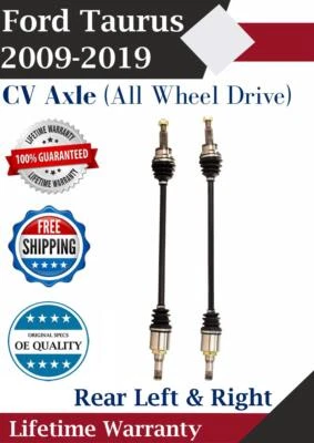 New OE Rear Left & Right CV Axle For 2009-2019 Ford Taurus 4X4 Lifetime Warranty - Image 1 of 4