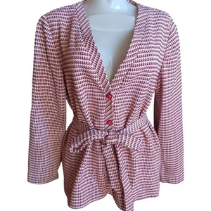 1OF1 Vintage Granny Blazer Jacket 1970's Polyester Knit Handmade 1970's - Picture 1 of 8