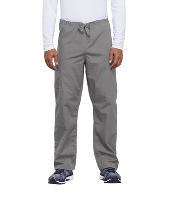 Scrubs Cherokee Workwear Men's Drawstring Cargo Pant Short 4100S GRYW Grey - Image 1 of 4