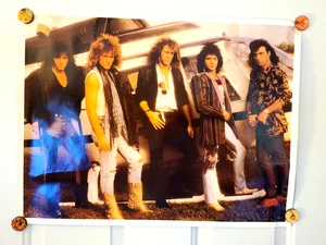 Bon Jovi Poster Helicopter Rock Band 23 in X 17.5 in 1987  Free Shipping - Picture 1 of 7