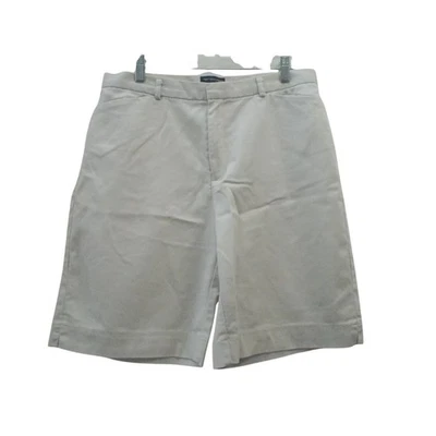 DOCKERS Stretch Stain Defender Women's Light Khaki 8.5" Inseam Shorts Sz 12 - Image 1 of 3