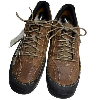 Caterpillar Mens Brown Leather Non Metallic Work Shoes EH Rated Size 14 - Image 1 of 4