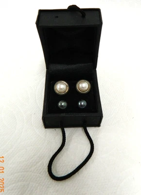 2 Pairs of Honora Pearl Earrings NIB Freshwater Collection - Image 1 of 3
