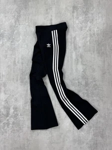 Adidas Originals Flared Leggings Three Stripes Womens Size UK 4 / XS - Picture 1 of 18