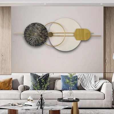 3D Round Metal Wall Art, Handmade Art Metal Round Nature Decorative Wall Scul... - Image 1 of 4