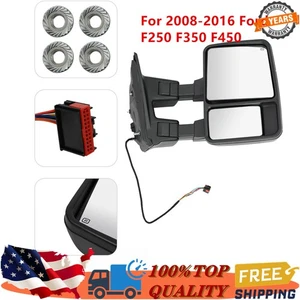 Right Mirror Passenger Side Rear View Mirror For 2008-2016 Ford F250 F350 F450 - Picture 1 of 14