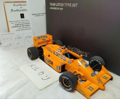 Auto Art Team Lotus Type 99T 1987 Japan GP Formula 1 Car Model 65 - Immagine 1 di 4