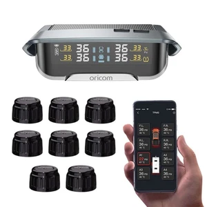 ORICOM TPMS10-8E Tyre Pressure Monitoring System Incl. 8 External Sensors & APP - Picture 1 of 3