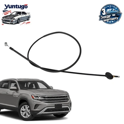 3CM-823-535 Fit For 2020 2021 2022 2023 Volkswagen Atlas Hood Release Cable US Foto 1 de 4