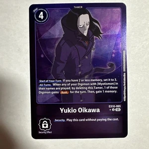 Digimon Card Game Yukio Oikawa EX10-065 Uncommon Limited Foil Sinister Order NM - Picture 1 of 10