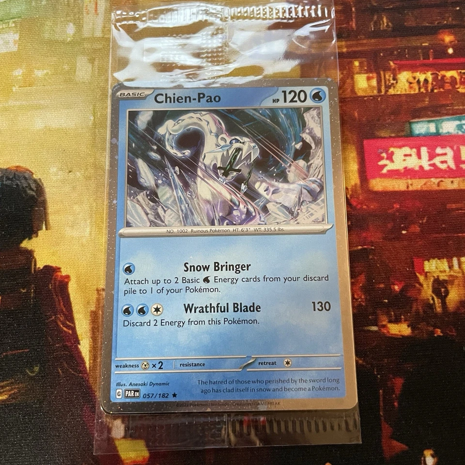 Chien-Pao (Cosmos Holo) 057/182 - Scarlet & Violet Promo Paradox Rift NM SEALED - Image 1 of 1