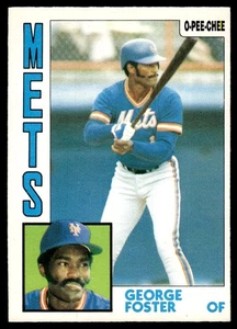 1984 O-Pee-Chee VTG OPC Baseball George Foster New York Mets #350 - Picture 1 of 2
