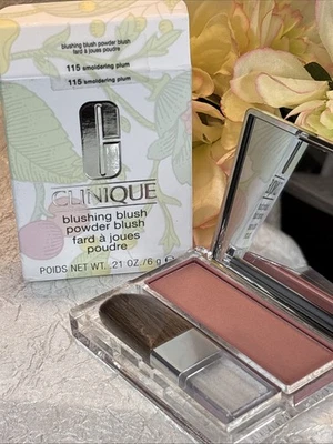 Clinique Blushing Blush Powder Blush - 115 Smoldering Plum - Full Size NIB Free - Image 1 of 2