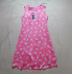 Laura Ashley BNWT pink sleeveless gored dress Knee length Patterned UK 12 £95 - Picture 1 of 5
