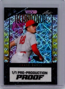 Chase Davis Leaf Baseball 1/1 Pre Production Proof - Picture 1 of 1